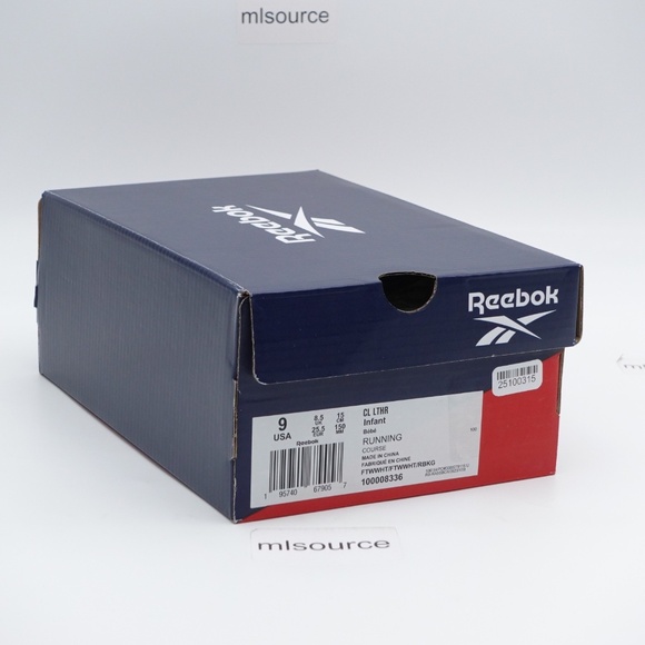 NEW Toddler Kid's Reebok Classic Leather Stretch Lace Sneakers 100008336 - Picture 9 of 11